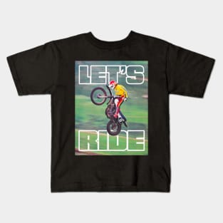 Vintage Motocross Le's Ride Kids T-Shirt